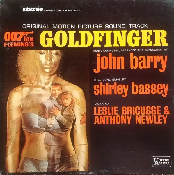 Top Rated 007 James Bond / John Barry - Goldfinger (Original Motion Picture) - Mint- LP Record (VG+ cover) 1964 United Artists USA Stereo Original Vinyl - Soundtrack